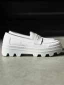 Knack Yüksek Taban Klasik Ayakkabı 779 Beyaz - 2