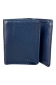 Lacivert Mıknatıslı Üçe Katlanır Model Hakiki Deri Spor Erkek Cüzdan - 3018-Lacivert thumbnail 4
