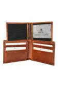 Taba Hakiki Deri Ayrılabilir İç Bölmeli Yatay Model Klasik Erkek Cüzdan  3017-Taba thumbnail 3