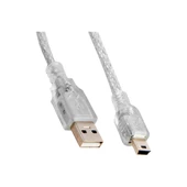 Mini USB 5 Pin V2 Data ve Şarj Kablosu – 30 cm, Yüksek İletkenlik - 1