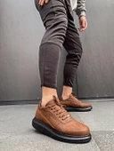 Knack Yüksek Taban Günlük Ayakkabı 040 Taba (Siyah Taban) - 1