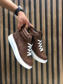 SLW202 Toronto Bağcıklı Cilt Erkek Spor Bot BT - Taba - 2