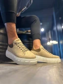 Knack Yüksek Taban Günlük Süet Ayakkabı 144  Vizon Süet - 1