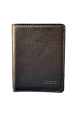 Siyah Mini Boy Dikey Model İnce Erkek Cüzdan - 3040-Siyah thumbnail 2