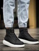 Knack Yüksek Taban Ayakkabı B-080 Siyah (Beyaz Taban) thumbnail 3