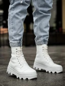 Knack Yüksek Taban Ayakkabı B-023 Beyaz thumbnail 2