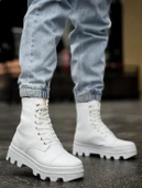 Knack Yüksek Taban Ayakkabı B-023 Beyaz thumbnail 5