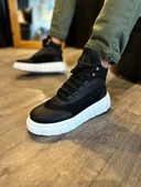 Knack Yüksek Taban Bot 104 Siyah (Beyaz Taban) thumbnail 1