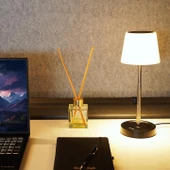 S-link SL-M9002 Usb Destekli Paslanmaz Çelik Beyaz Masa Üstü 12 SMD Ledli Okuma Lambası 40731 - 3