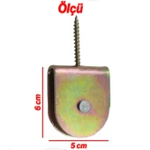 Bayrak Makarası Vidalı Dış Mekan Paslanmaz Çelik Dayanıklı Türk Bayrağı İpi Tutucu Aparat Sistem thumbnail 2