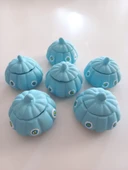 Mini Balkabağı 6'lı Nazar Boncuklu Dekoratif Obje - 1