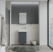 Orka Conza 45 cm Antrasit Banyo Dolabı Takımı thumbnail 1