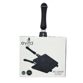 Evita Bio Granit Ocak Üstü El Tost Makinesi Siyah - 1