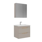 Orka Lena 65 cm Çöl Beji Çekmeceli Banyo Dolabı Alt Modül Lavabo thumbnail 2