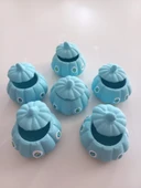 Mini Balkabağı 6'lı Nazar Boncuklu Dekoratif Obje - 2