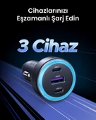 UGREEN 30W 3 Portlu Araç İçi Şarj Cihazı Çakmaklık Adaptörü, 45843 thumbnail 4