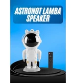 Monalisa Home Astronot Bluetooth Hoparlörlü Galaksi Işık Projektörü Yatak Odası için Gece Lambası thumbnail 4