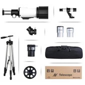 pilelistore 400 x 70 Mm Açıklıklı Refrakter Teleskoplar 15x - 150x Telefon Adaptörlü Reflex - 2