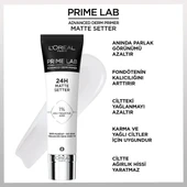 Loreal Paris Prime Lab 24H Matte Setter Matlaştırıcı Salisilik Asit İçeren Primer Makyaj Bazı 30 ml - 9
