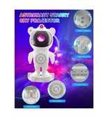 Monalisa Home Astronot Bluetooth Hoparlörlü Galaksi Işık Projektörü Yatak Odası için Gece Lambası thumbnail 2