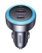 UGREEN 30W 3 Portlu Araç İçi Şarj Cihazı Çakmaklık Adaptörü, 45843 thumbnail 2