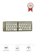 Torima TK-08 Yeşil Kablosuz Katlanabilir Şarjlı Taşınabilir Mini Bluetooth Klavye thumbnail 1