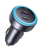 UGREEN 30W 3 Portlu Araç İçi Şarj Cihazı Çakmaklık Adaptörü, 45843 thumbnail 1