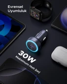 UGREEN 30W 3 Portlu Araç İçi Şarj Cihazı Çakmaklık Adaptörü, 45843 thumbnail 11