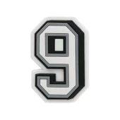 Jibbitz B W Number 9 J03013 thumbnail 3