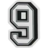 Jibbitz B W Number 9 J03013 thumbnail 1