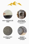 Modern Desenli 3'lü Banyo Paspas Takımı – Yıkanabilir Kaymaz Tabanlı Klozet Takımı KLZ0007 RENKLİ 60 X 90 - 5