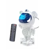 Monalisa Home Astronot Bluetooth Hoparlörlü Galaksi Işık Projektörü Yatak Odası için Gece Lambası thumbnail 6