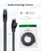 UGREEN CAT6 Flat Ethernet Kablosu, 3 Metre, Siyah, 50175 thumbnail 8