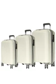 GRND 10728 PP SIRIUS- Büyük + Orta + Kabin Boy Valiz / Bavul Seti - Kemik/Şampanya - 2