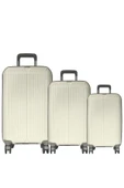 GRND 10728 PP SIRIUS- Büyük + Orta + Kabin Boy Valiz / Bavul Seti - Kemik/Şampanya - 1