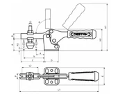100-3 Yatay Tabanlı Yatay Bağlantı Elemanı 23631 - 3