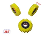 E-Bike Pedal Destekli Dişli Rulmanlı Set 28T – Sarı Plastik 3’lü Dişli Takımı thumbnail 2