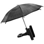 Siyah Gidon Bağlantılı Şemsiyeli Ayarlı Telefon Tutucu Aliminyum A+++ Kalite thumbnail 2