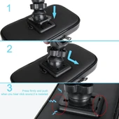 Bisiklet Motosiklet Scooter Atv Telefon Tutucu Fermuarlı Ayna thumbnail 4