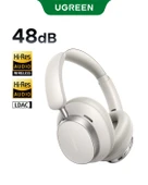 UGREEN HiTune Max6 Studio Pro Hibrit Aktif Gürültü Engelleyici Kablosuz Kulak Üstü Kulaklık, 100 Saat Çalma Süresi, Beyaz, 55614 - 1