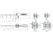 100-3-P2 Yatay Tabanlı Lamalı Yatay Bağlantı Elemanı 23656 - 3