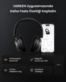 UGREEN HiTune Max6 Studio Pro Hibrit Aktif Gürültü Engelleyici Kablosuz Kulak Üstü Kulaklık, 100 Saat Çalma Süresi, Siyah, 55687 thumbnail 5