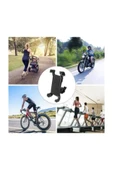Bisiklet Motosiklet Atv Scooter Gidon Bağlantılı Ayarlı Pratik Telefon Tutucu thumbnail 4