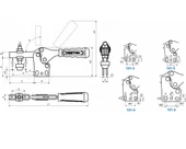 101-3 Dikey Tabanlı Yatay Bağlantı Elemanı 23671 - 3