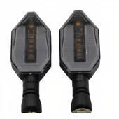 Üniversal Led Sinyal Lambası Takım ( Sağ-Sol Göstergeli ) 2 Modlu - 8