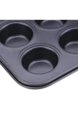 12'li Kek Kalıbı Yanmaz Yapışmaz Muffin Cupcake Kalıbı Kek Kalıbı thumbnail 5