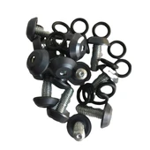 Motosiklet Siyah Kaporta Vidası Siperlik Vidası 5 mm 5 AD thumbnail 1