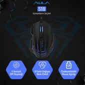Aula S18 6400 DPI 1000Hz Siyah Kablolu Gaming Mouse - 4
