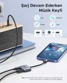 UGREEN USB-C 3.5mm Kulaklık Jakı Ses Adaptörü ve Şarj Cihazı DAC Tip C - Aux Kulaklık Ayırıcı, 60164 - 3