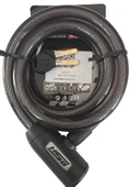 BİSİKLET ÇELİK HALAT KİLİT 15x1500 SİYAH A+++KALİTE KİLİT 1,5 MT thumbnail 3